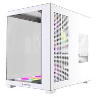 Rampage ARES Temperli Camlı 750W 80 Plus Bronze Beyaz 7*12cm ARGB Fan ATX Mid-T Gaming Oyuncu Kasası